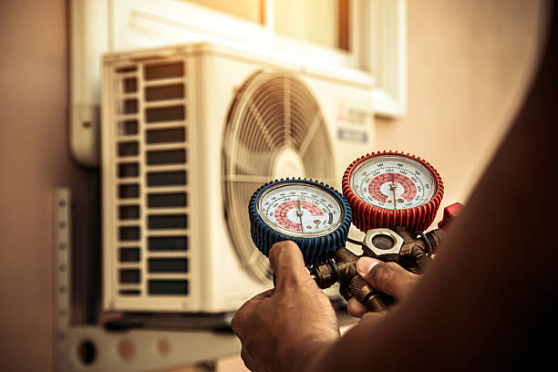 Professional Hvac Maintenance technician working in Mount Holly, NJ